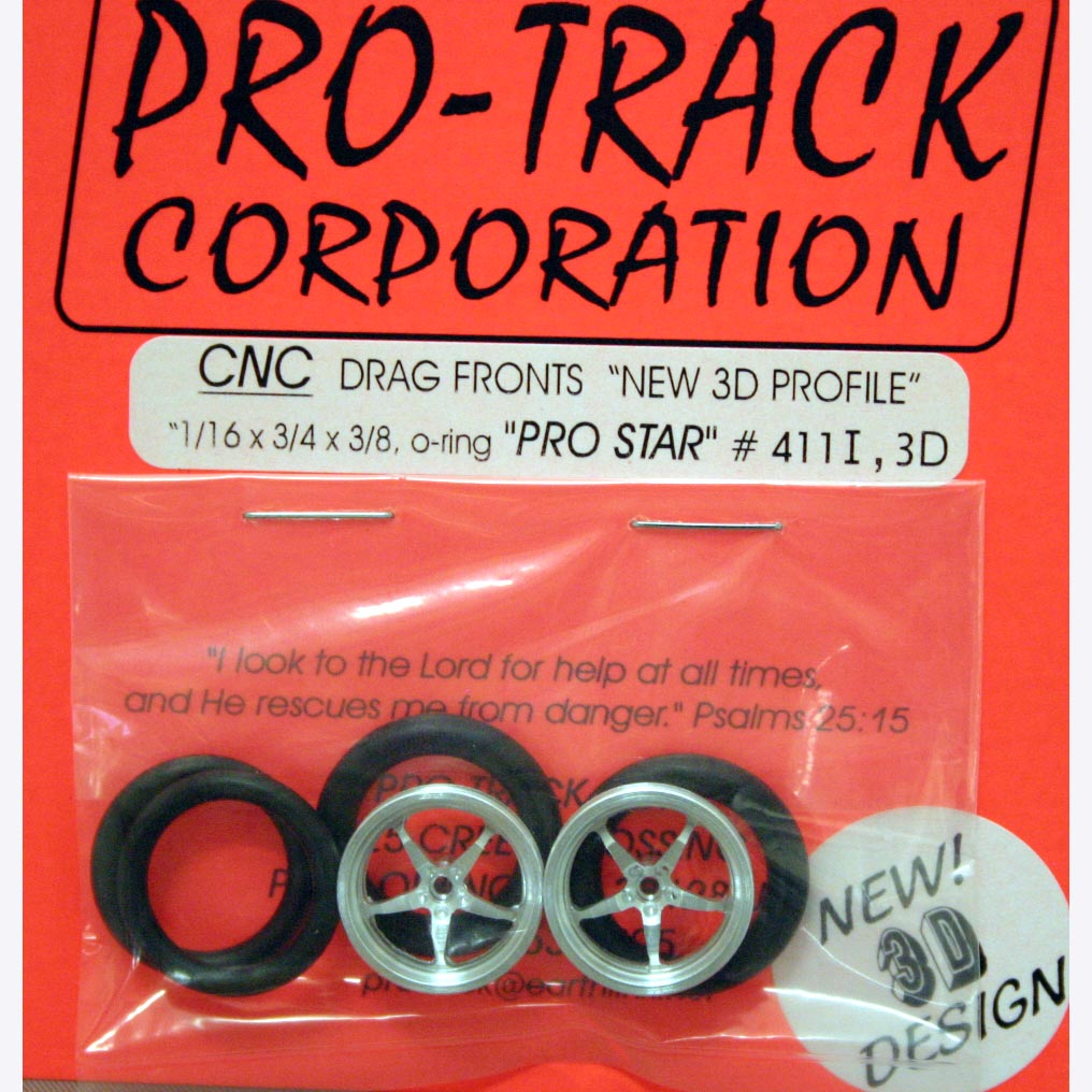 1 1 //16 x .500 Pro Track Pro Star Series CNC Drag Rears 3D Design